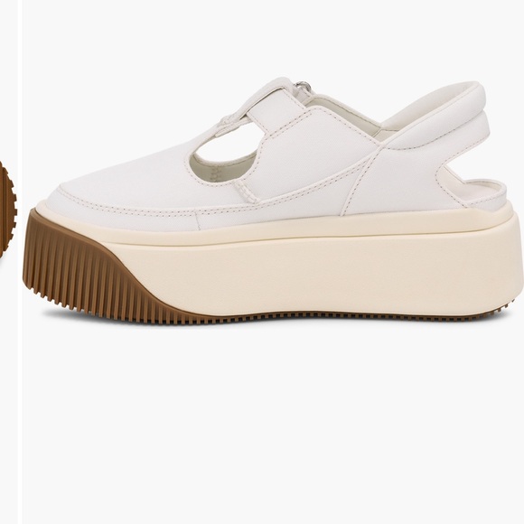 UGG EZ Duzzit White Platform Mary Jane Sneakers - Picture 8 of 9